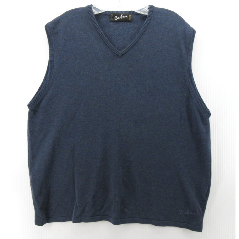 Barbour Sweater Large Vest Scottish Wool Pullover Minimalist Classic
